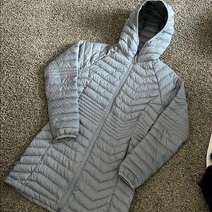 Women’s Columbia Small Grey/Blue Quilted Onni-heat Jacket - Like New